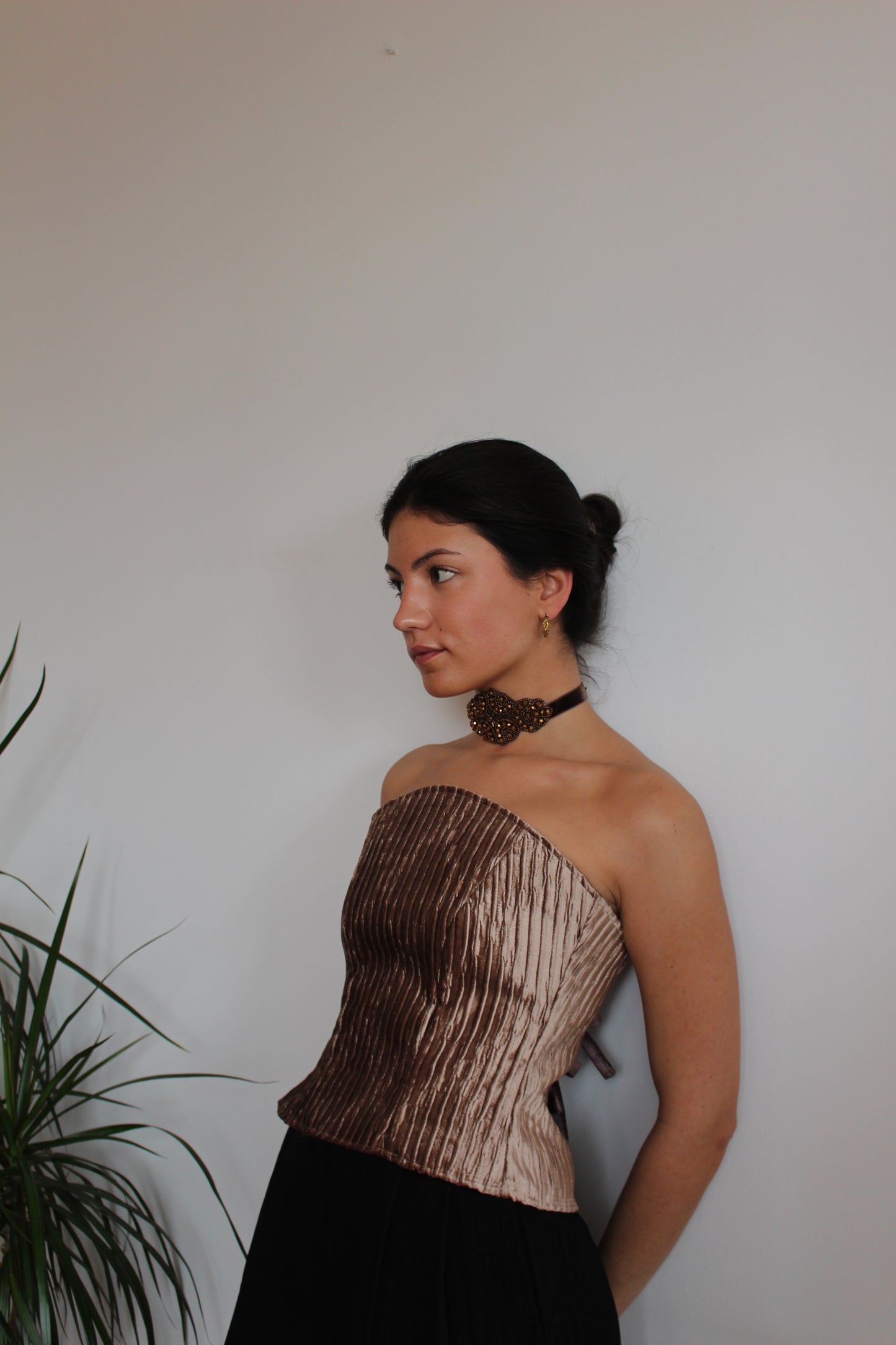 Corsé Top Brown