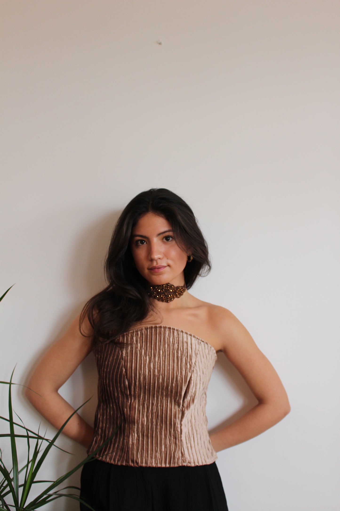 Corsé Top Brown