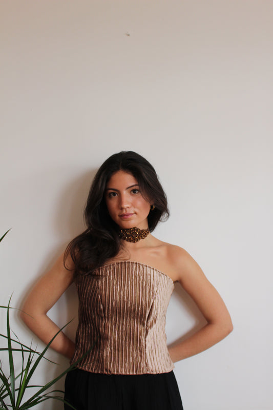Corsé Top Brown